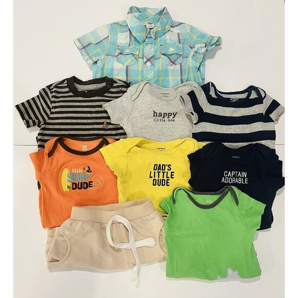 multiple Other - Lot of (8) 6-12 Months Boys  One Piece Tops And Pants. Carter’s Others